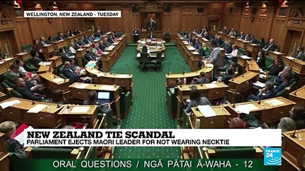 New Zealand Maori leader ejected from parliament for refusing to wear 'colonial noose'