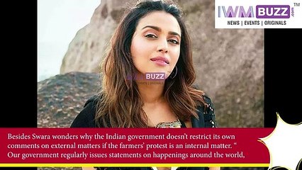 We cant be that selfcentered Swara Bhaskar