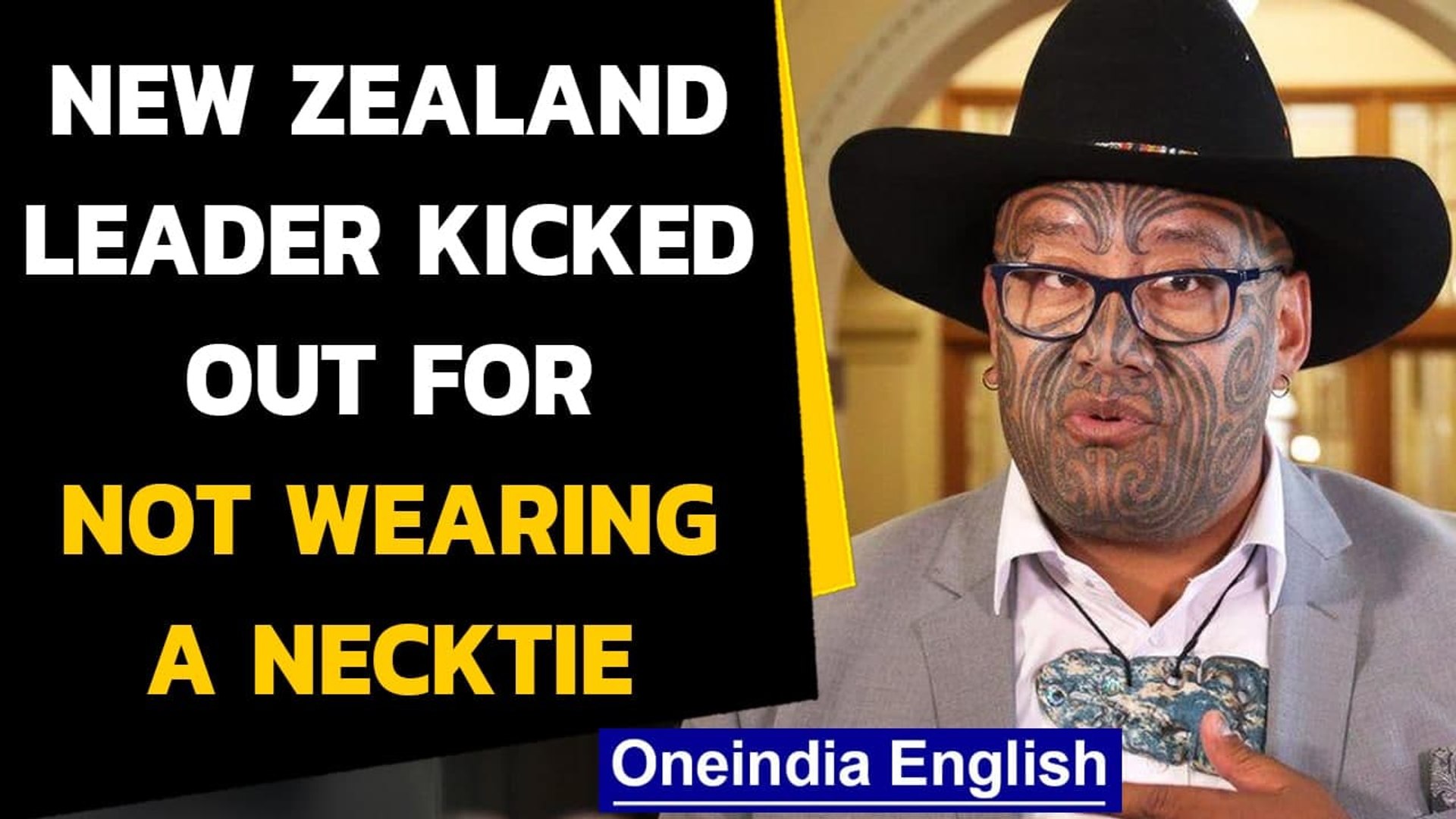 Maori Leader Ejected From New Zealand S Parliament For Not Wearing A Tie Oneindia News Video Dailymotion