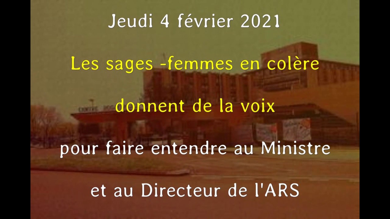 04 février 2021 -Les Sages Femmes en colère à l'Hôpital de dole