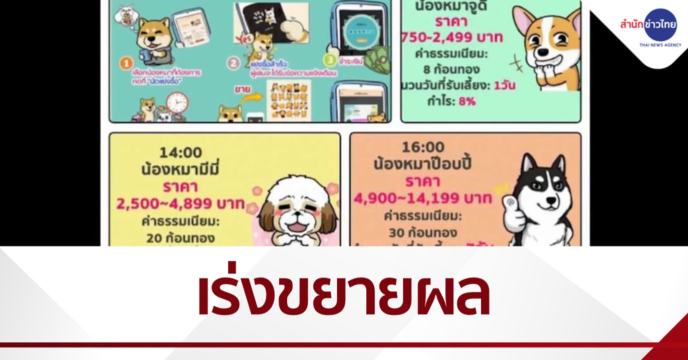 กลโกงเลี้ยงสุนัขออนไลน์ Lucky Doca