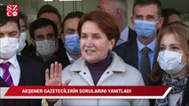 Akşener, gazetecilerin sorularını yanıtladı