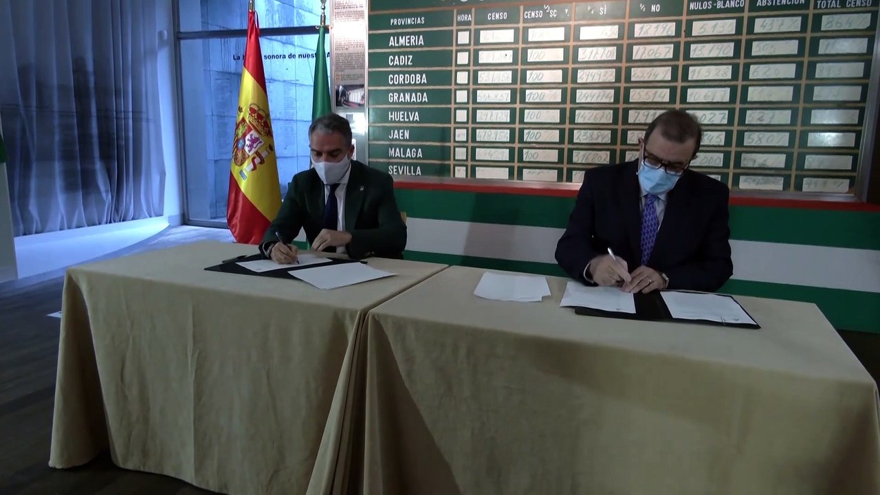 Junta firma con Rodríguez de la Borbolla un con...