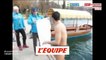 Quand Simon Fourcade se jetait dans un lac gelé - Biathlon - WTF