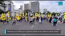 Marchan en La Plata por el pésimo estado de las calles en zonas rurales