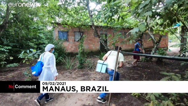 Brazil's Amazon riverside communities receive COVID jabs