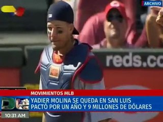 下载视频: Deportes VTV 10FEB2021 I Yadier Molina se queda con los Cardenales de San Luis