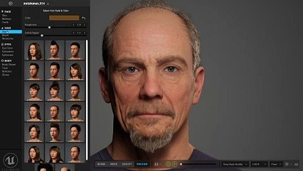 MetaHuman Creator - Rendre facilement et fidèlement des humains numériques sous Unreal Engine