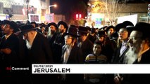 Ultra-Orthodox Jews protesting against COVID rules clash with security