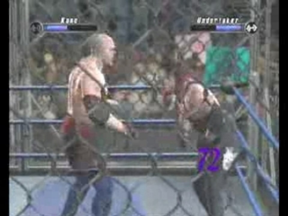 Undertaker vs Kane steel cage match sd vs raw 2008 ps3