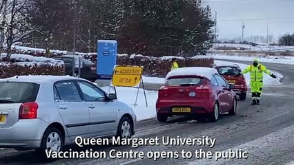 Queen Margaret University Vaccination Centre opens to the public
