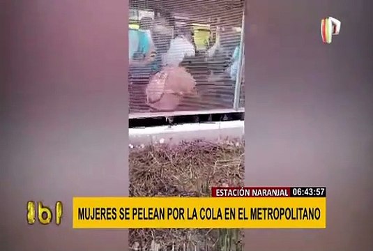 Metropolitano: dos mujeres se pelean frente a usuarios en estación Naranjal