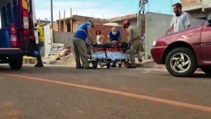 Muro cai sobre trabalhador de 46 anos, que fica gravemente ferido e é levado ao HU