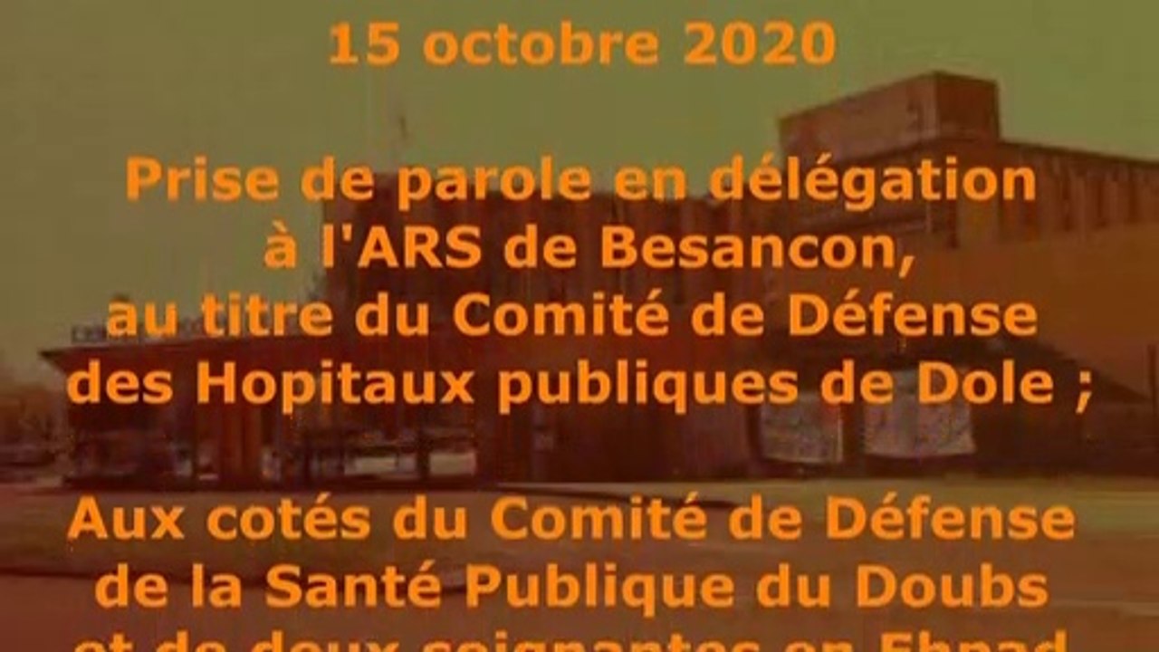 Délégation ARS Franche Comté-15 octobre 2020