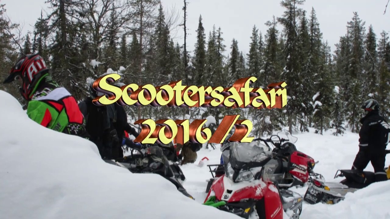 SKI-DOO 2016/2 HD720, Scootersafari Skogshotell, Lappland, best fun ever