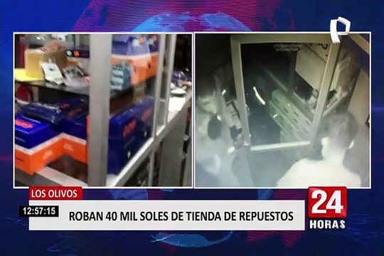 Los Olivos: roban 40 mil soles de tienda de repuestos