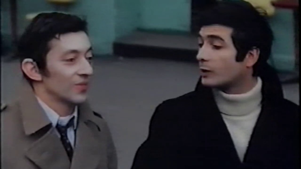 Serge Gainsbourg, Jean-Claude Brialy et Anna Karina "Anna" 1967