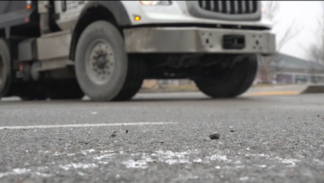 Dangerous driving conditions as freezing rain slams roads