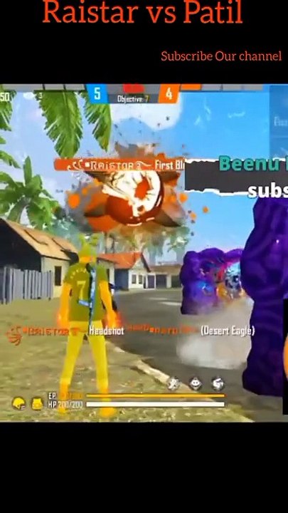 Raistar vs Patil _fire_Free Fire Gameplay __ 10 year boy vs. indian fastest player __ Full Screen Status.