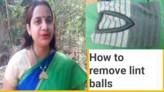 how to remove lint balls