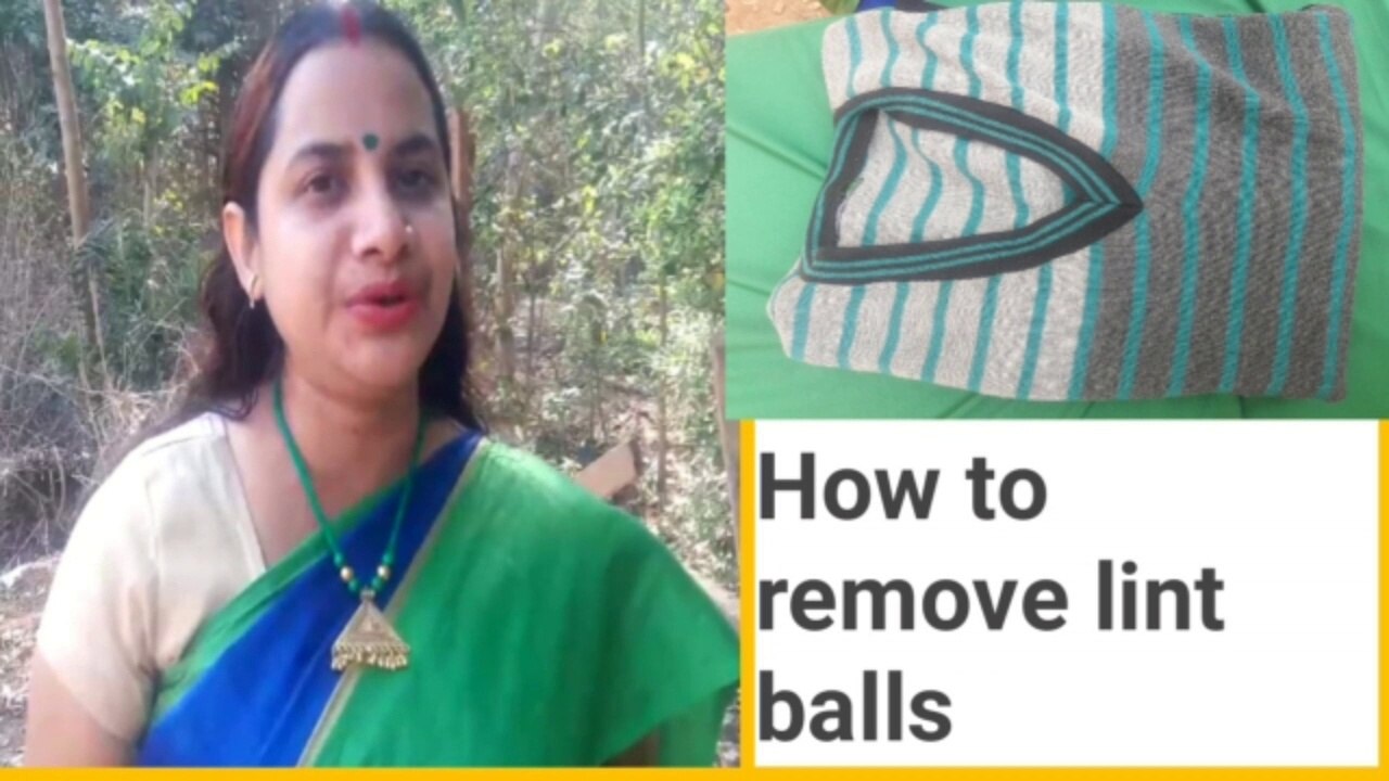 how to remove lint balls video Dailymotion