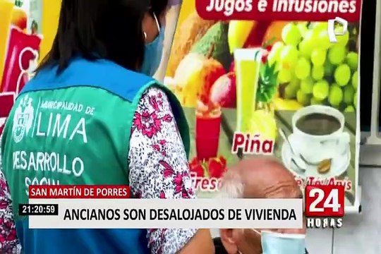 SMP: Adultos mayores desalojados se niegan ser trasladados a albergue