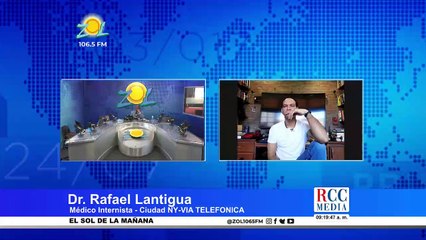 Dr. Rafael Lantigua asegura que en 30 días no han tenido caso de Covid en pacientes vacunados en NY