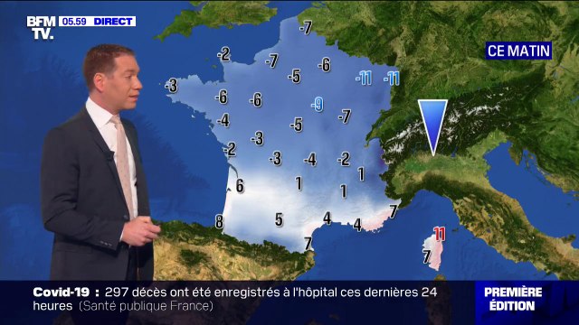 Jusqu'à -11°C... Un temps toujours glacial prévu sur la moitié nord du pays ce jeudi