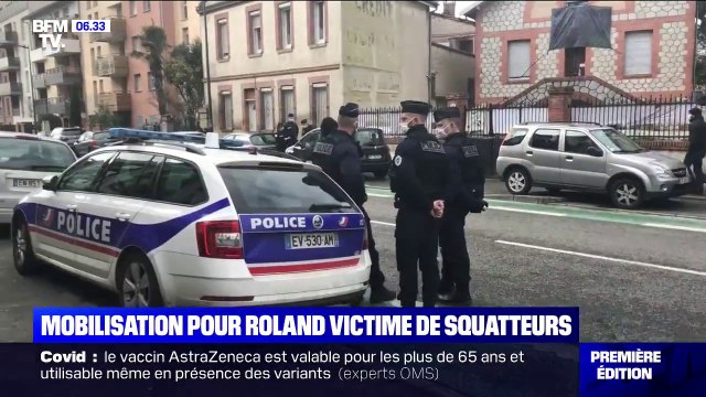 En soutien à Roland, une dizaine de personnes se rassemblent devant sa maison squattée à Toulouse