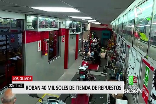 Los Olivos: dueño de tienda ofrece recompensa tras sufrir robo de 40 mil soles en repuestos