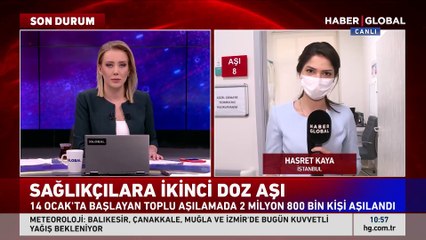 Aşılamada ikinci doz bugün başladı