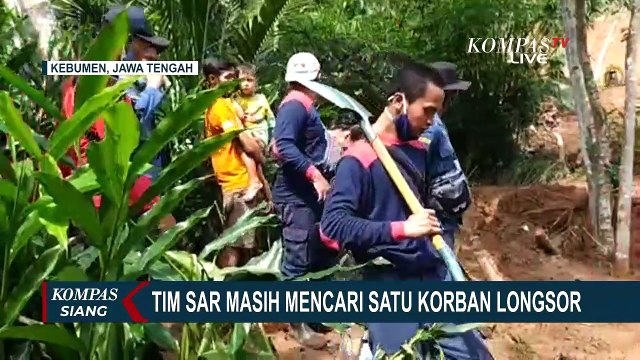 Tim SAR Masih Cari Korban yang Hilang Akibat Tertimbun Longsor di Kebumen