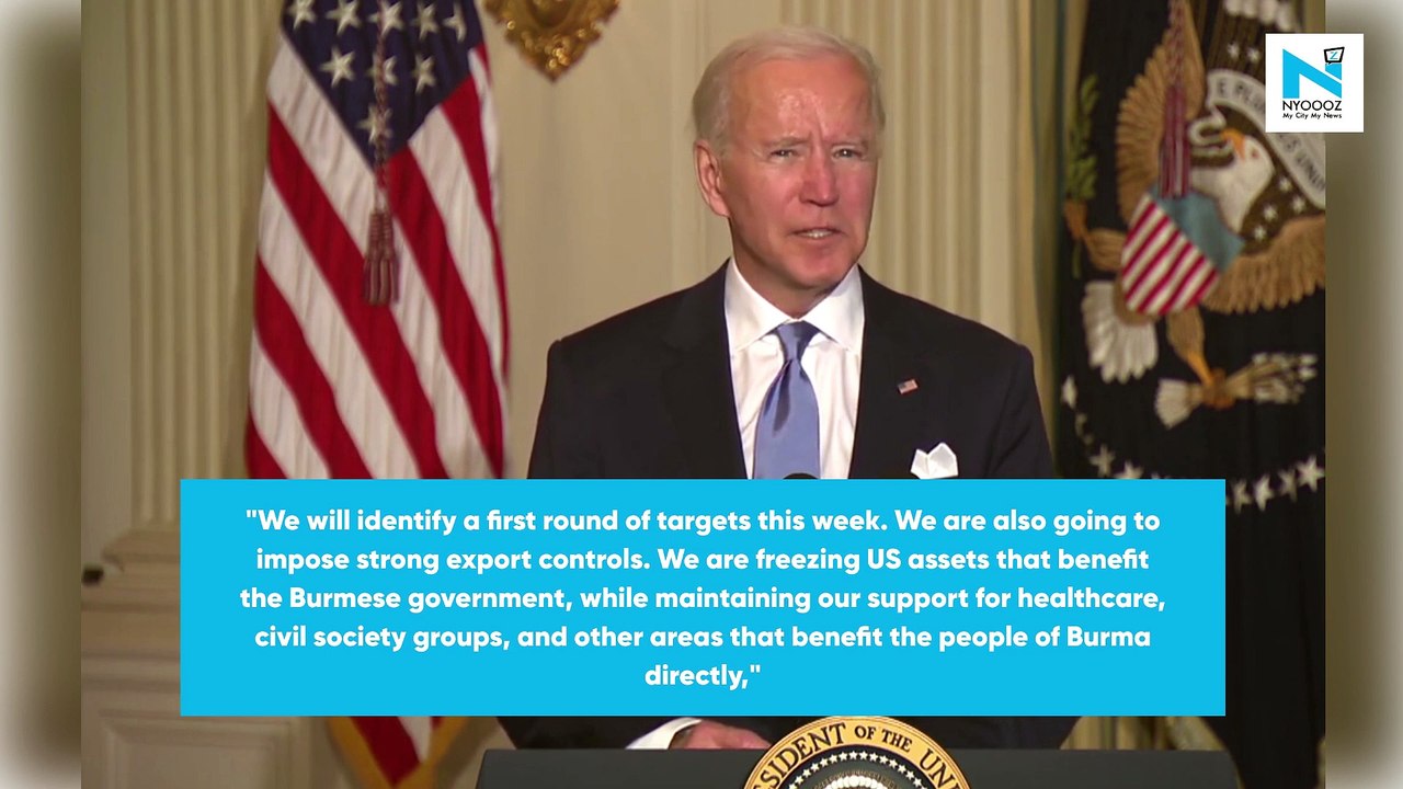 Joe Biden announces sanctions against Myanmar’s military leaders