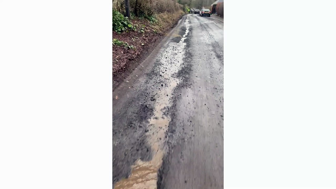 'Crevasse' - the damaged road surface at Kirkgate
