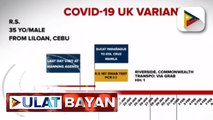 Lalaki sa QC na nagpositibo sa UK variant ng COVID-19, infected na noong ikatlong linggo pa ng Enero