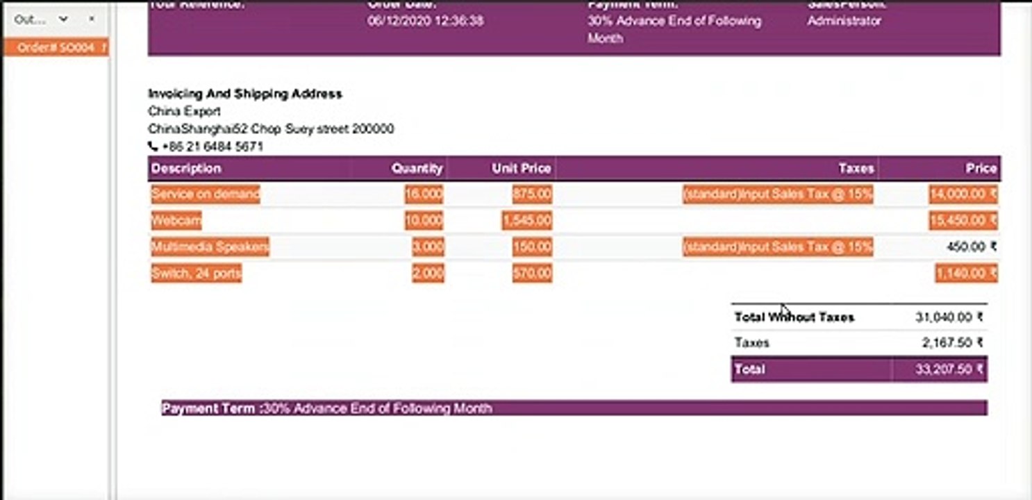 How to Print and Send standard Reports for Quotations/Invoice/Purchase/Sale/Delivery | Odoo