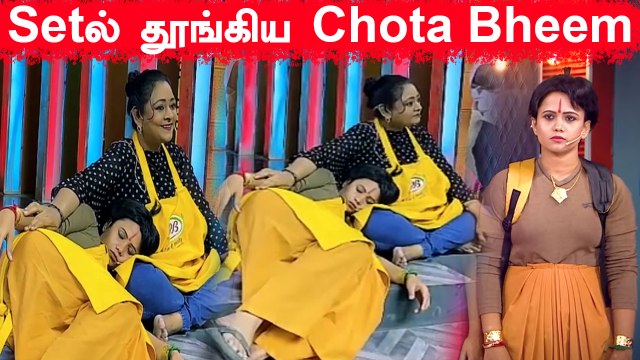 Shakeela மீது படுத்து தூங்கிய Manimegalai | Cook With Comali