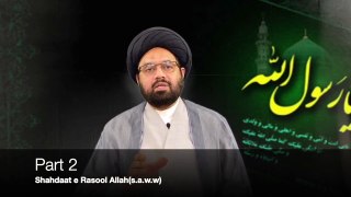 Part # 2 Shahdaat e Rasool Allah s a w w || Maulana Syed Shahryar Raza Abidi