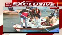 Priyanka Gandhi takes holy dip in Sangam, rows boat on way back