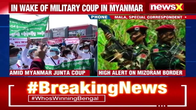 High Alert On Mizoram Border Amid Myanmar Coup Influx Of Refugees Feared NewsX