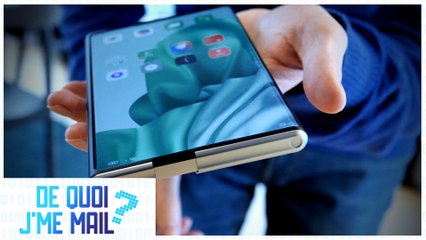 Oppo dévoile 1er smartphone dont l'écran se déroule DQJMM (1/2)