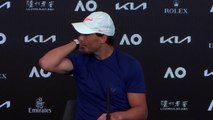 Open d'Australie 2021 - Rafael Nadal on the woman's middle finger : 