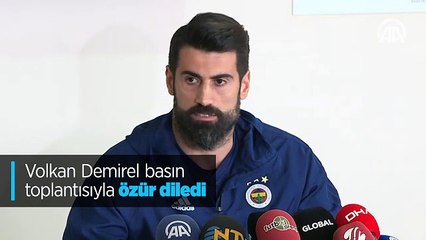Volkan Demirel basın toplantısıyla özür diledi