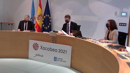 Feijóo preside la reunión semanal del Ejecutivo de Galicia