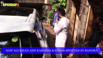 Download Video: Saif Ali Khan and Karisma Kapoor Spotted in Bandra | SpotboyE