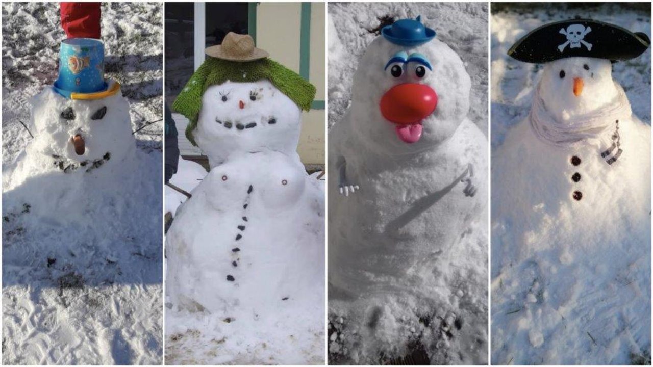 Neige en Normandie : vos plus beaux bonhommes d...