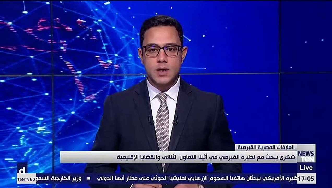 شكري يبحث مع نظيره القبرصي التعاون الثنائي والقضايا الإقليمية