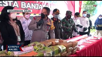 Musnahkan 94.4 Kg Narkoba, Kapolresta Banjarmasin Beri Peringatan Keras Kepada Para Bandar