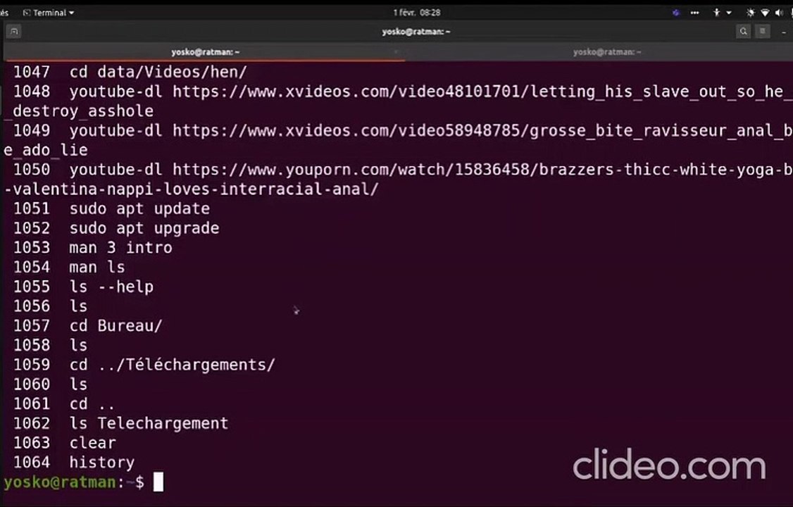 Ce prof d'informatique publie son historique en plein cours avec quelques adresses chaudes... oups