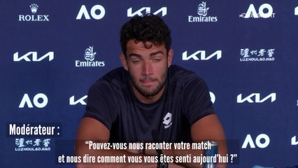 Moment gênant pour Berrettini questionné sur... le match qu'il n'a pas pu disputer